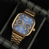 Casio MTP Dorado Tablero Azul