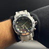 Invicta Pro Driver Goma Blanco - Tablero Negro - Plateado