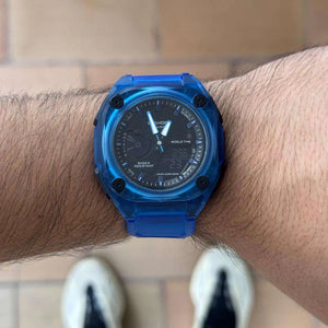G-Shock Mudman Azul - Tablero Negro