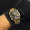 Casio MTP Dorado - Tablero Negro